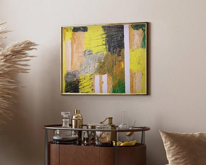 Colorful Abstract Bum Abstract Painting.