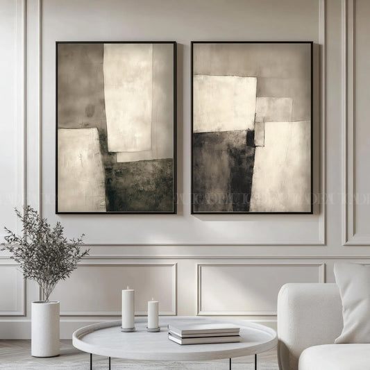 Berlin Shapes Canvas Duo.