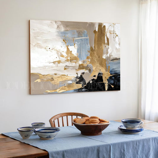 Gold Wave Canvas print