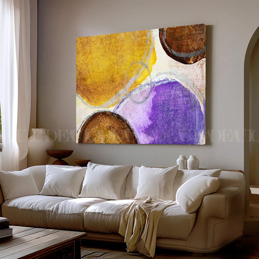 Bold Circles Canvas print .