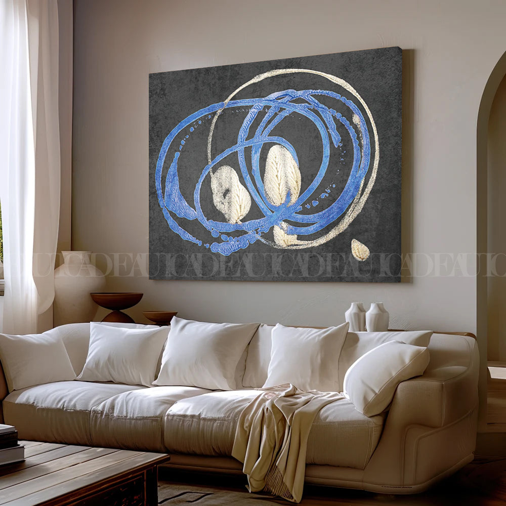Soft lines Canvas print .