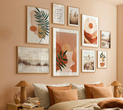 Abstract Winter Tones Wall Art.