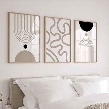 set of 3 minimlist art.