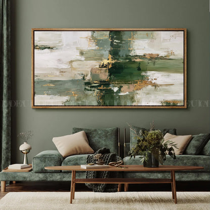 emerald texture canvas framed.