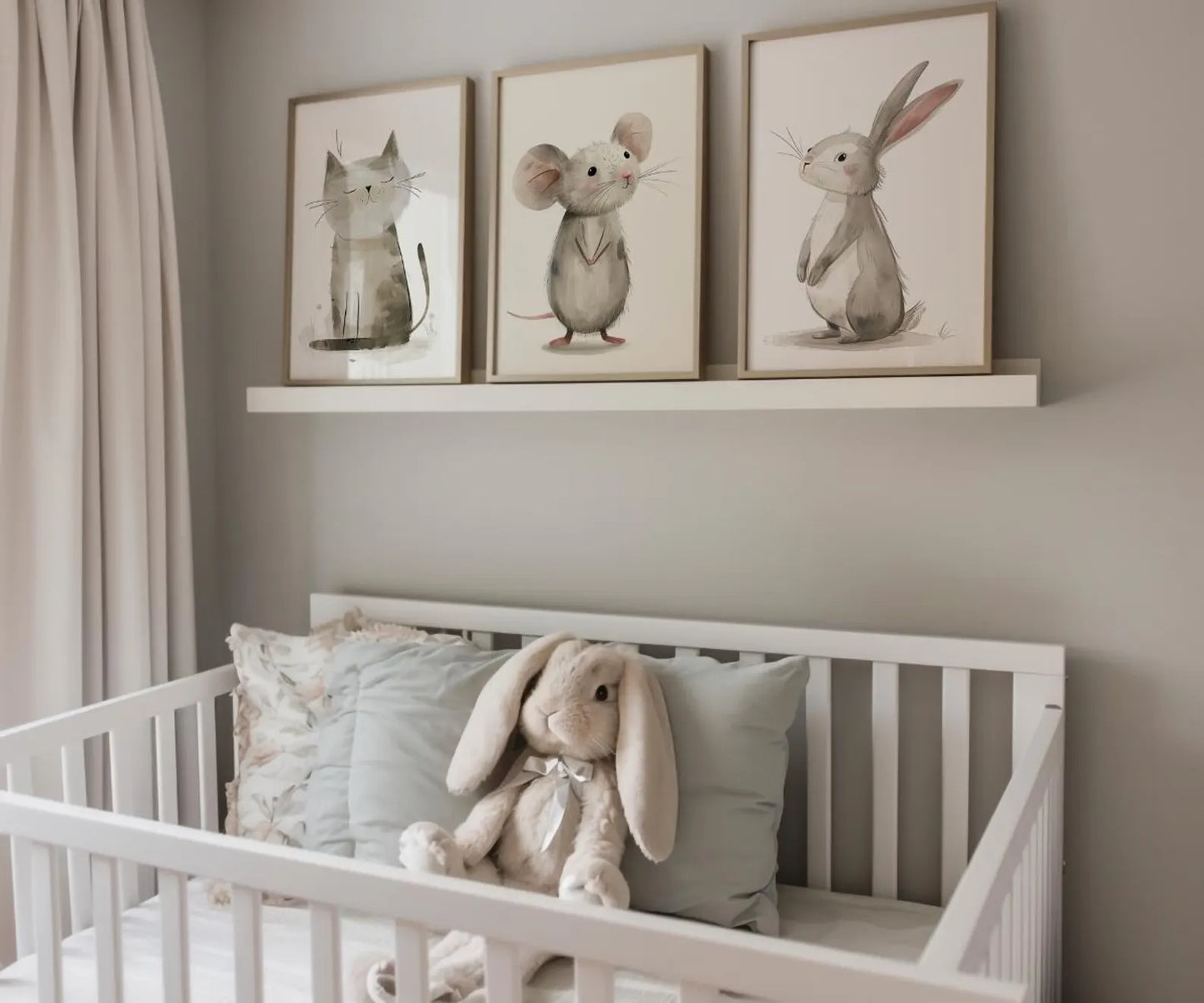 Set of 3 Frames Nursery Baby.
