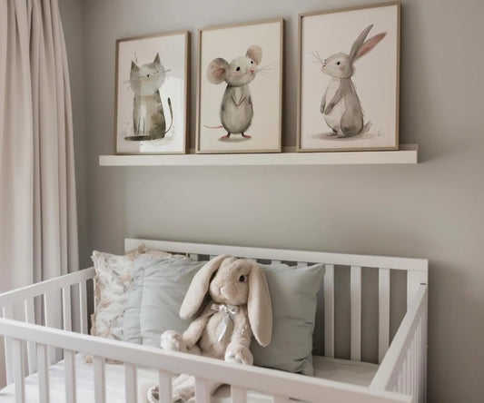 Set of 3 Frames Nursery Baby.
