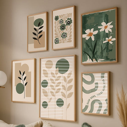 neutral tones abstract wall art